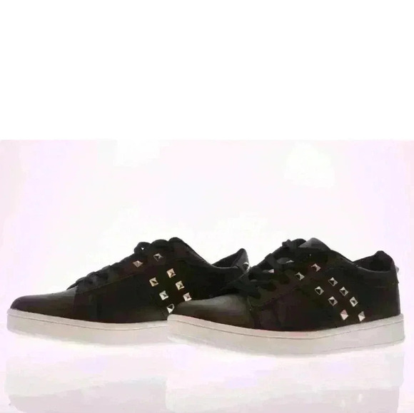 NEW NIB Truffle Collection by Nasty Gal Women's Ava Black Stud Detail Trainer - Picture 5 of 7